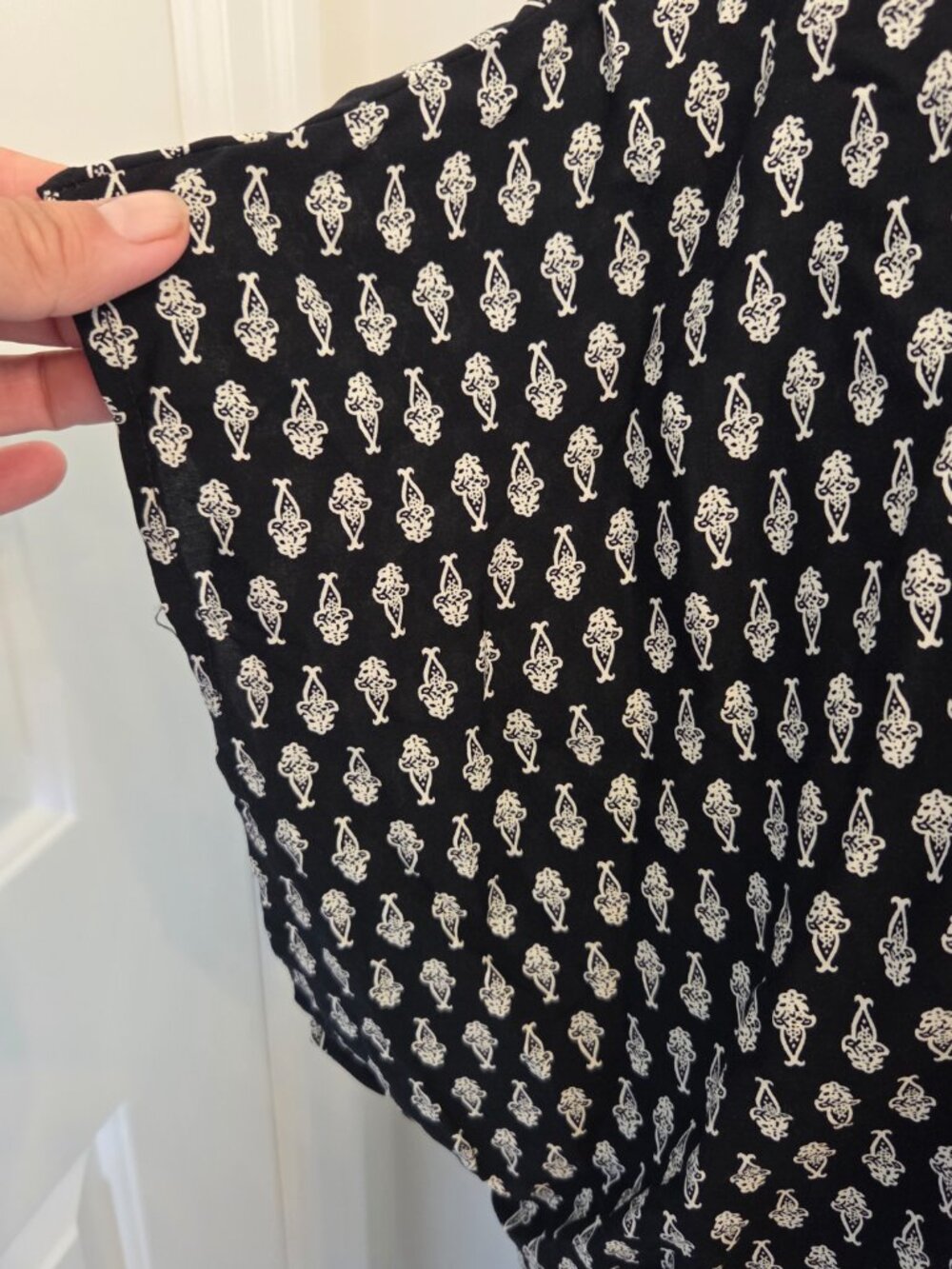 Cupshe NWT shirt dress beach cover up black and white short sleeve size xl - Picture 3 of 8